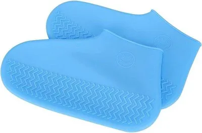 Produktbild von Wasserdichte Silikon Schuhabdeckung blau groß