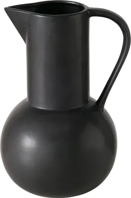 Produktbild von Boltze Dekovasen "Zuky" aus Keramik in schwarz H25cm, Vase