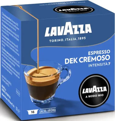 Obrázek produktu pro Lavazza A Modo Mio Cremosamente dek, Kávová kapsle, A Modo Mio, 120 g, 16 kusů, 100 mm, 80 mm