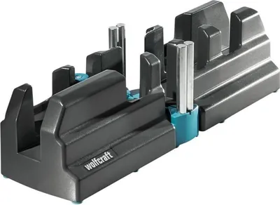 Produktbild von Wolfcraft, Winkelmesser und Gehrungsschneidlade 6948000, 2-in-1-Funktion mit automatischer Winkelübertragung, Messwinkel 85°-180°, max. Sockelleistenhöhe 70 mm, Kunststoff/Stahl, Seladon/Schwarz, 100x105x353 mm