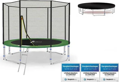 Produktbild von LS-T305-PA10 (GW) LifeStyle ProAktiv Garten- Trampolin 305cm - 10ft -