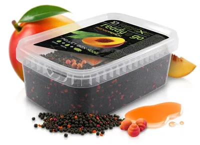 Produktbild von DELPHIN Reaxe READY&GO, aromatisierte Pellets, Mango-Pfirsich, 400g, 101006478