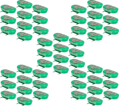 Produktbild von vhbw 50x NiMH Ersatz Knopfzellen-Akku (150 mAh, 1,2 V, NiMH)
