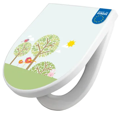 Produktbild von WC Sitz mit Absenkautomatik D Form Motiv Drei Bäume [TDW3 11774]