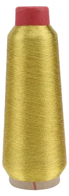 Immagine prodotto di Filo da cucito metallizzato, 5000 metri - Poliestere - Resistente e durevole - Adatto per cucire a mano e a macchina - Colore oro - Filo da cucito