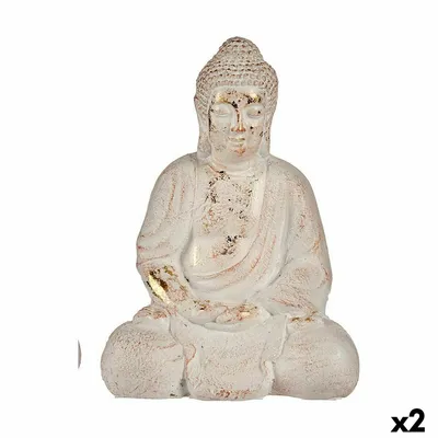 Obrázek produktu pro Dekorativní figurka Buddhy do zahrady z polyresinu 22,5 x 41,5 x 29,5 cm (2 ks)