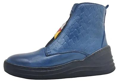 Produktbild von Gemini Anilina Stiefel Damenschuhe Stiefel Reißverschluss Blau Freizeit