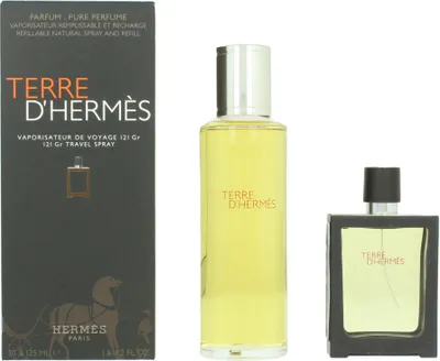 Productafbeelding van Hermes Terre d'Hermès, voor heren, 2 stuks, eau de parfum, 30 ml, 125 ml, spray