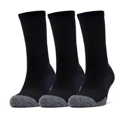 Produktbild von Under Armour Adult HeatGear Crew 3-Pack Black/Steel XL Laufsocken