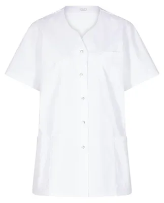 Produktbild von Damen Kasack weiß, Gr. L : L : weiß : 50% Baumwolle 50% Polyester