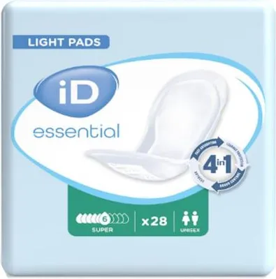 Image de iD Essential Light Pads Super - 12 paquets de 28 protections