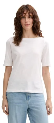 Immagine prodotto di Tom Tailor 1046965_L, maglia, adulto, donna, bianco, taglia L, manica corta