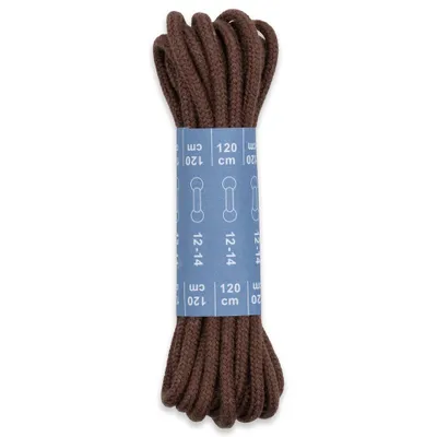 Obrázek produktu pro Kulaté tkaničky 3 mm, 120 cm, hnědé