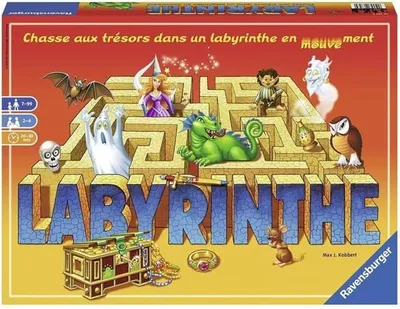 Immagine prodotto di Ravensburger Labyrinth Gioco per famiglie, caccia al tesoro, labirinto mobile, dai 7 anni in su