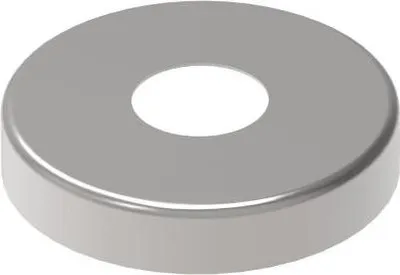 Obrázok produktu pre Krycia rozeta ∅ 125 mm / ∅ 42,4 mm krycia rúrka z nehrdzavejúcej ocele Rozeta stĺpik zábradlia Krycie zábradlie Balkón Skrutka krycej rúrky stĺpika leštená