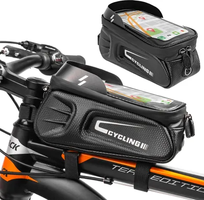 Produktbild von Torba na ramę roweru MalTrack | wodoodporna torba rowerowa | torba na telefon komórkowy | etui na telefon komórkowy | ochrona przed słońcem | wodoodporny uchwyt na telefon komórkowy | smartfon do 6,8″ | czarny