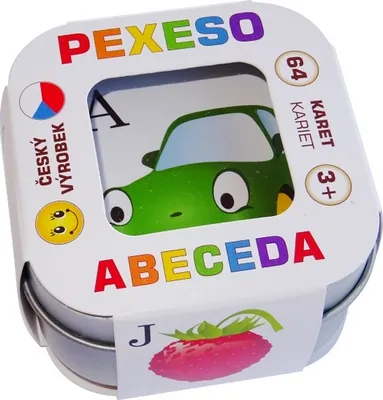 Zdjęcie produktu dla Pexeso dla dzieci w puszce - Alfabet