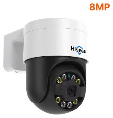 Produktbild von Hiseeu PoE 8MP IP Videoüberwachungskamera Außen Wireless PTZ Digitale Bewegung Farb-Nachtsicht 2-Wege-Audio CCTV Überwachungskamera für Haussicherheit