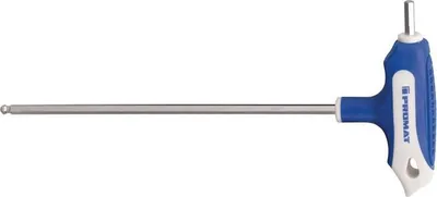 Produktbild von Stiftschlssel mit Quergriff Schlsselweite 10 mm Klingenlnge 200 mm mit Seitenabtrieb und Kugelkopf