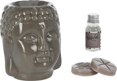 Produktbild von Aromalampen 4er Set SPA BUDDHA braun