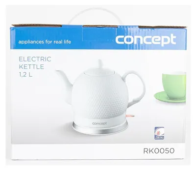 Produktbild von Concept RK0050, 1,2 l, 1000 W, Weiß, Keramik, Drahtlos