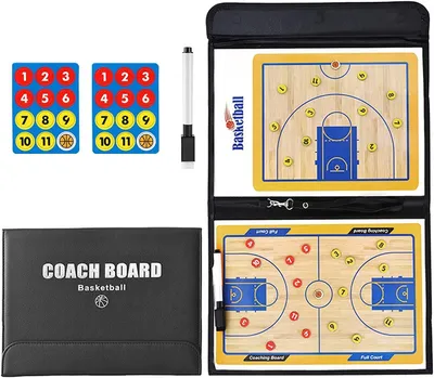 Produktbild von Basketballbrett mit Magneten und Taktikmappe für Trainer
