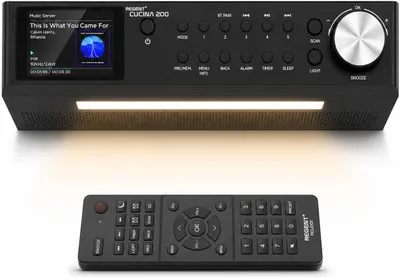 Produktbild von Ferguson Regent Cucina 200 Küchenradio Unterbau Dab Radio mit Bluetooth FM / DAB+ Radio mit Led Leiste Küche, Farbdisplay, Küchen Timer mit 2 Alarmen