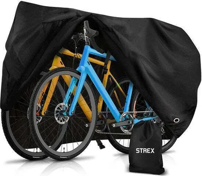 Image de Strex Strex Housse de vélo universelle pour tous les vélos - Imperméable Ultra Strong Oxford - Housse de vélo pour 1/2 vélos - sac de rangement inclus