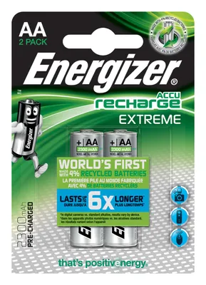 Obrázek produktu pro Energizer Accu Recharge Extreme - Baterie 2 x typ AA - NiMH - (dobíjecí)