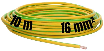 Produktbild von 10 Meter Lapp 4520006 H07V-K 16,0 mm² grün-gelb I Erdungskabel I Schutzleiter 16mm2 I Verdrahtungsleitung I Aderleitung flexibel I PVC-Einzelader I Litze I Verdrahtung