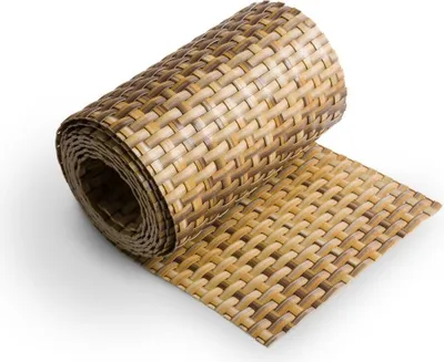 Produktbild von Sichtschutzstreifen zaun|zu RATTAN Einzelstreifen 2,55m für Doppelstabmattenzaun Stroh 2,55m