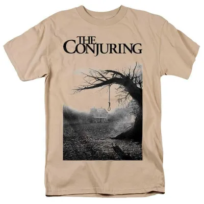 Image de T-shirt "The Conjuring" pour hommes/femmes, modèle unie TV36754 (taille 3XL), couleur sable