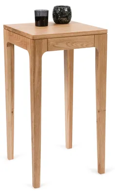 Obrázok produktu pre M2 Kolekcia, pomocný stolík, dub čierny, kov, 40x80x40 cm