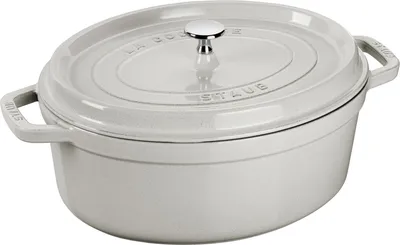 Produktbild von Staub Cocotte, 33 Cm Weisser Trüffel Oval Gusseisen Weisser Trüffel