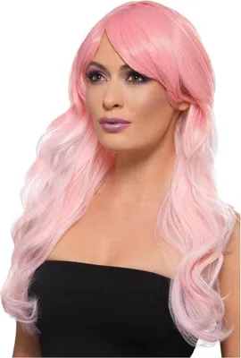 Produktbild von Smiffys - Perücke für Damen SM1807 (Einheitsgröße) (Pink)