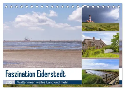 Produktbild von Faszination Eiderstedt (Tischkalender 2027 DIN A5 quer), CALVENDO Monatskalender
