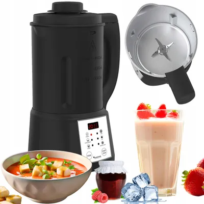 Zdjęcie produktu dla Blender kielichowy mikser do gotowania zupy TurboTronic zupowar soup maker 1,6L 1000w Czarny