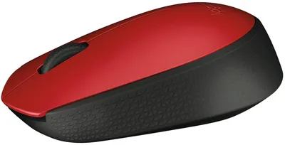 Obrázok produktu pre Logitech M170, Všestranný, Optický, RF Wireless, 1000 DPI, Čierna, Červená