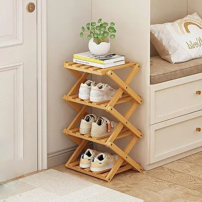 Produktbild von Famanu Schuhregal faltbar - tragbar und freistehend - für Flure und Schlafzimmer