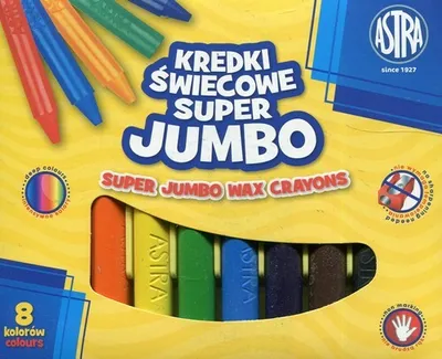 Obrázok produktu pre Kredki świecowe Super Jumbo 8 kolorów