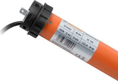 Produktbild von 12V Markisenmotor 50Nm inkl. Adaptersatz Typ: 3T45-50/12V / 63 mm rund