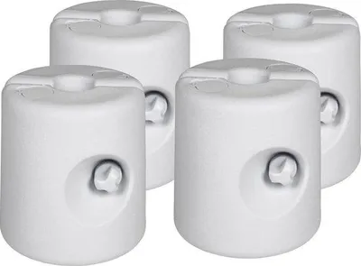 Immagine prodotto di Set di zavorre per tendoni da festa - Ø 24 cm - bianco - permeabile all'acqua - 4 pezzi