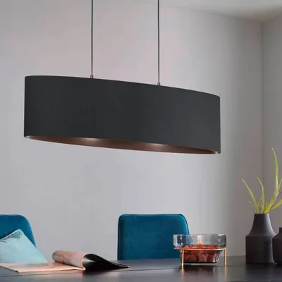 Produktbild von Moderner Kronleuchter Maserlo 1 2 Lichter Stahl Schwarz