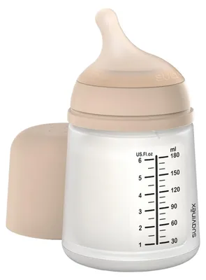 Produktbild von Suavinex Babyflasche - Zero Zero - Slow Flow 180ml - Light | Fläschchen
