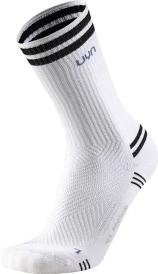 Produktbild von UYN Uni Socken - Everyday Crew Socks, Logo, einfarbig Weiß/Schwarz 39-41