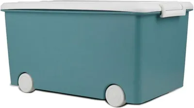 Produktbild von Aufbewahrungskiste, THERMOBABY PLAYBOX, Medium, Vert Azur, Mit Rollen, Spielzeugkiste