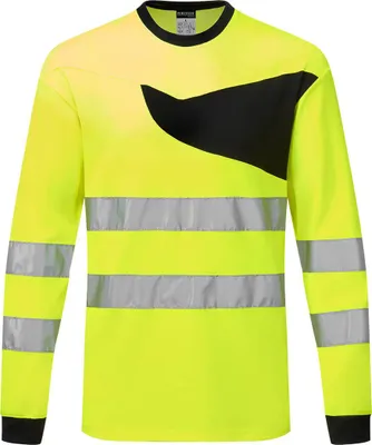 Produktbild von Portwest PW221 Hi-Vis Langarmhemd Gelb -XXL- Kingsmill