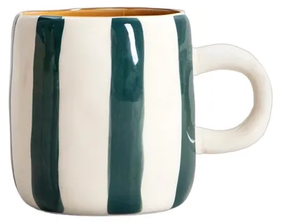 Produktbild von Homla TORRIT Green Stripes Becher, 100 ml