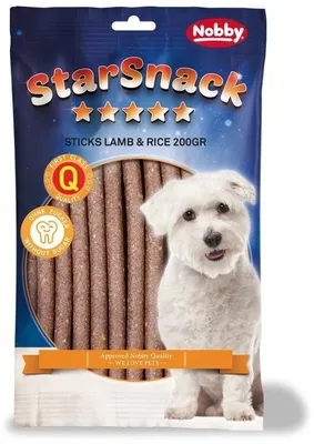 Produktbild von Nobby STARSNACK Sticks "Lamb & Rice" Tüte, 20 Stück