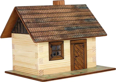 Produktbild von Walachia 8594036430013 - Nr. 1 Holzbaude Hütte Holz Modellbauset, Modellbahn Spur 1/ LGB 1:32